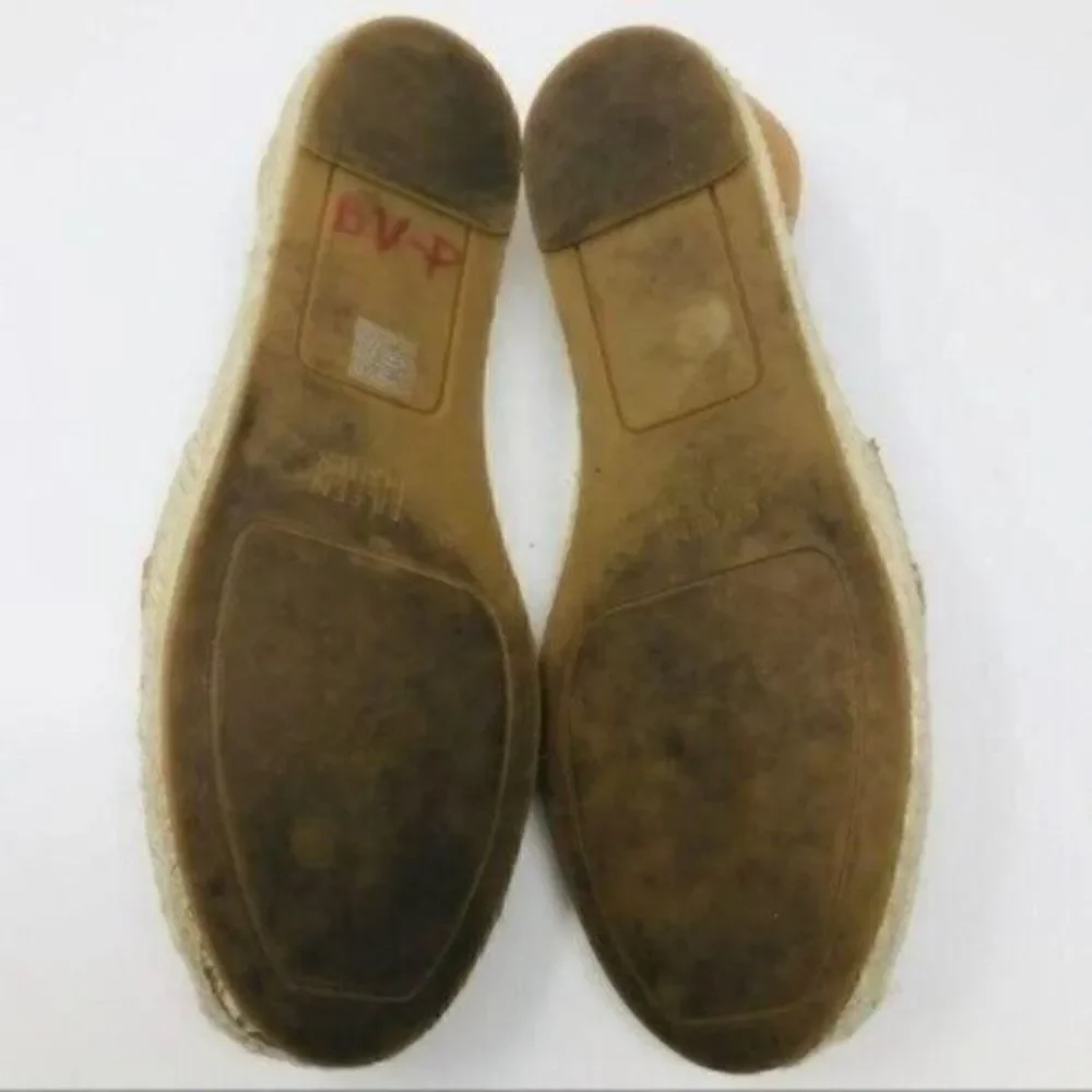 Eileen Fisher womans espadrille slide on 7 BoxP Brown suede flats Bohemian